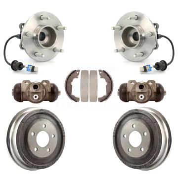 Rear Wheel Cylinders And Drum & Shoes Hub Bearing Kit For Chevrolet Equinox Saturn Vue K7D-101432