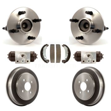 Rear Wheel Cylinders Drum & Shoes Hub Bearing Kit For Chevrolet Cobalt Pontiac G5 Saturn K7D-101439