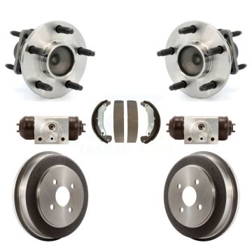 Rear Wheel Cylinders & Drum Shoes Hub Bearing Kit For Saturn Ion Pontiac Pursuit Cobalt K7D-101440