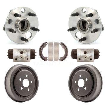 Rear Wheel Cylinders And Drum & Shoes Hub Bearing Kit For 2003 Chevrolet Cavalier Non-ABS K7D-101444