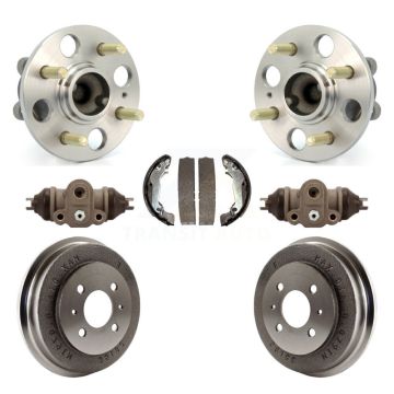 Rear Wheel Cylinders And Drum & Shoes Hub Bearing Kit For 2006 Hyundai Accent 4-Wheel ABS K7D-101450