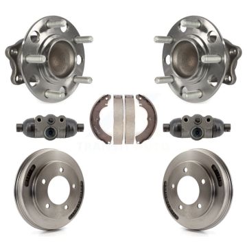 Rear Wheel Cylinders Drum & Shoes Hub Bearing Kit For Mitsubishi Lancer FWD with Non-ABS K7D-101458