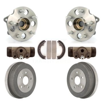 Rear Wheel Cylinders Drum & Shoes Hub Bearing Kit For 02 Toyota RAV4 AWD with GAS engine K7D-101465