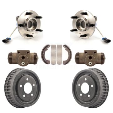Rear Wheel Cylinders & Drum Shoes Hub Bearing Kit For Pontiac Montana Chevrolet Venture K7D-101467