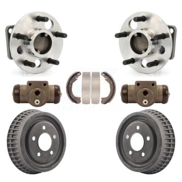 Rear Wheel Cylinders Drum & Shoes Hub Bearing Kit For Buick LeSabre Oldsmobile 88 Pontiac K7D-101468