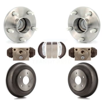 Rear Wheel Cylinders And Drum & Shoes Hub Bearing Kit For 2010-2013 Ford Transit Connect K7D-101470