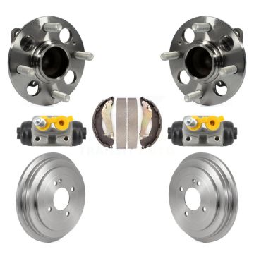 Rear Wheel Cylinders And Drum & Shoes Hub Bearing Kit For 2012-2017 Hyundai Accent K7D-101471