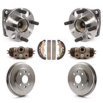 Rear Wheel Cylinders And Drum & Shoes Hub Bearing Assembly Kit For 2011-2014 Mazda 2 K7D-101474