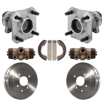 Rear Wheel Cylinders And Drum & Shoes Hub Bearing Assembly Kit For 2009-2014 Nissan Cube K7D-101475