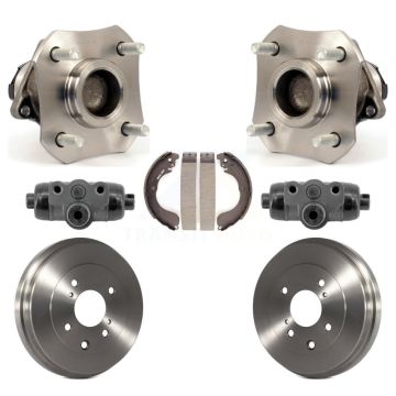 Rear Wheel Cylinders And Drum & Shoes Hub Bearing Kit For 2008 Nissan Versa 4-Wheel ABS K7D-101482