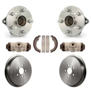 Rear Wheel Cylinders And Drum & Shoes Hub Bearing Kit For 2009-2013 Toyota Corolla K7D-101483