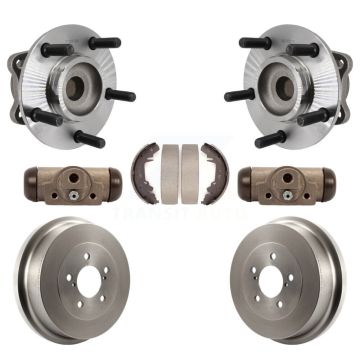 Rear Wheel Cylinders Drum & Shoes Hub Bearing Kit For Dodge Caravan Grand Chrysler Town K7D-101490