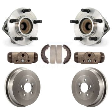 Rear Wheel Cylinders Drum & Shoes Hub Bearing Kit For Dodge Caravan Grand Chrysler Town K7D-101491