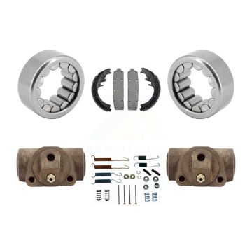 Rear Wheel Cylinders And Drum Shoes Hardware Bearing Kit For 1994-1998 Dodge Ram 2500 RWD K7D-101501