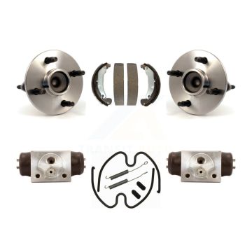 Rear Wheel Cylinders Drum Shoes Hub Bearing Kit For Saturn Ion Non-ABS With 4 Lug Wheels K7D-101535