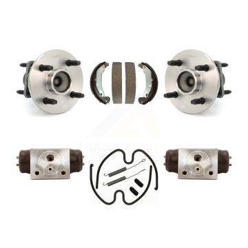 Rear Wheel Cylinders And Drum Shoes Hub Bearing Kit For 2003 Saturn Ion With 4 Lug Wheels K7D-101536