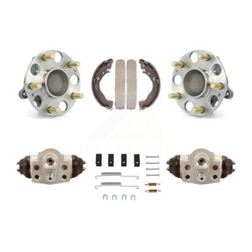 Rear Wheel Cylinders Drum Shoes Hub Bearing Kit For Honda Civic LX with Disc rear brakes K7D-101549