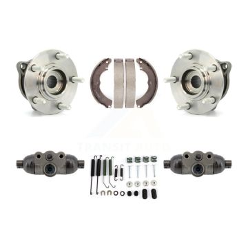 Rear Wheel Cylinders And Drum Shoes Hub Bearing Kit For 2008 Mitsubishi Lancer AWD K7D-101558