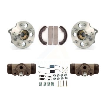 Rear Wheel Cylinders Drum Shoes Hub Bearing Kit For 2002 Toyota RAV4 AWD with GAS engine K7D-101574