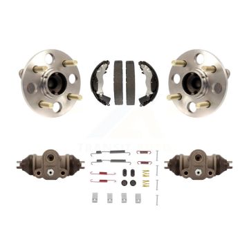 Rear Wheel Cylinders & Drum Shoes Hub Bearing Kit For Hyundai Accent Kia Rio Rio5 Non-ABS K7D-101588