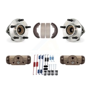 Rear Wheel Cylinders & Drum Shoes Hub Bearing Kit For Dodge Caravan Grand Chrysler Town K7D-101591