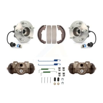 Rear Wheel Cylinders Drum Shoes Hub Bearing Kit For Chevrolet Equinox Saturn Vue Pontiac K7D-101595