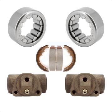 Rear Wheel Cylinders Drum Shoes Bearing Kit For 94-99 Dodge Ram 1500 With Heavy Duty Axle K7D-101618