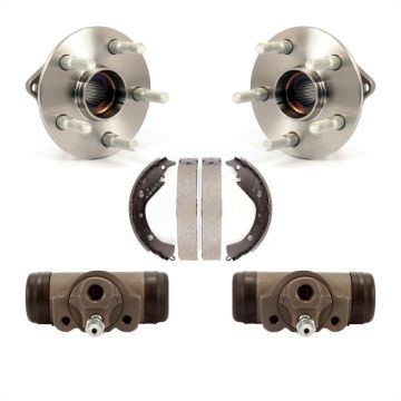 Rear Wheel Cylinders And Drum Shoes Hub Bearing Assembly Kit For 2006 Pontiac Vibe AWD K7D-101671