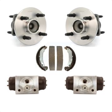 Rear Wheel Cylinders And Drum Shoes Hub Bearing Kit For 2003 Saturn Ion With 4 Lug Wheels K7D-101678