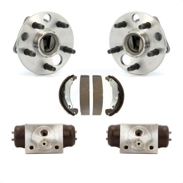 Rear Wheel Cylinders & Drum Shoes Hub Bearing Kit For Pontiac Sunfire Chevrolet Cavalier K7D-101680
