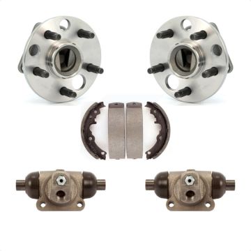 Rear Wheel Cylinders & Drum Shoes Hub Bearing Kit For Chevrolet Cavalier Pontiac Buick Am K7D-101693