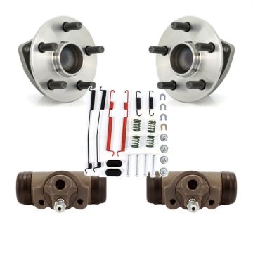 Rear Wheel Cylinders And Hardware Hub Bearing Assembly Kit For Pontiac Vibe Toyota Matrix K7D-101755