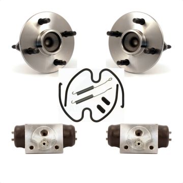 Rear Wheel Cylinders Hardware Hub Bearing Kit For 03 Saturn Ion Non-ABS With 4 Lug Wheels K7D-101760