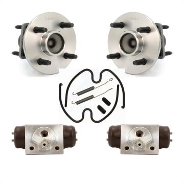 Rear Wheel Cylinders And Hardware Hub Bearing Kit For 2003 Saturn Ion With 4 Lug Wheels K7D-101761