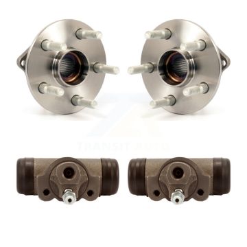 Rear Wheel Cylinders And Hub Bearing Assembly Kit For 2006 Pontiac Vibe AWD K7D-101866