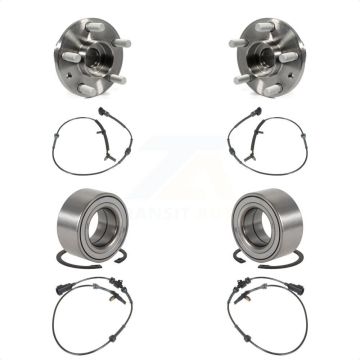Front Rear Wheel Bearing Sensor Kit For Land Rover LR2 3.2L with 4-Wheel ABS Harness K7S-101736
