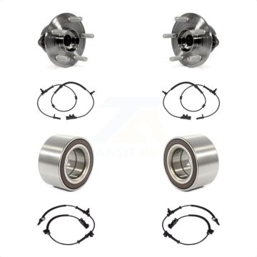 Front Rear Wheel Bearing & ABS Sensor Kit For 2014-2015 Jeep Grand Cherokee Dodge Durango K7S-101745