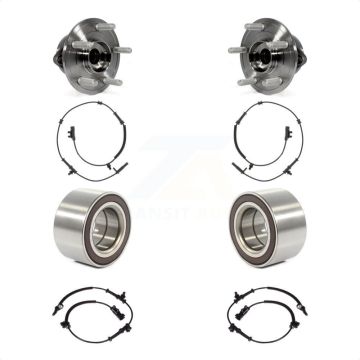 Front Rear Wheel Bearing And ABS Sensor Kit For Jeep Grand Cherokee Dodge Durango WK K7S-101746