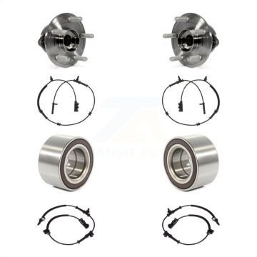 Front Rear Wheel Bearing And ABS Sensor Kit For Jeep Grand Cherokee Dodge Durango WK K7S-101747