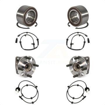 Front Rear Wheel Bearing Sensor Kit For 11-14 Mazda 2 1.5L with 4-Wheel ABS Harness K7S-101762