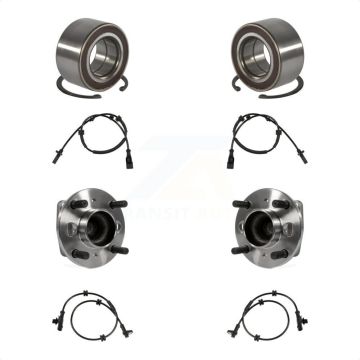 Front Rear Wheel Bearing & ABS Sensor Kit For 2011 Ford Fiesta To 01 11 with Harness K7S-101764