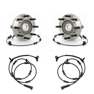 Front Wheel Hub Bearing And Extra ABS Sensor Kit For Ram 3500 Dodge with Harness K7S-101840