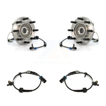 Front Wheel Hub Bearing & Extra ABS Sensor Kit For Chevrolet Silverado 3500 with Harness K7S-101927