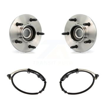 Front Wheel Hub Bearing ABS Sensor Kit For Ford F-150 4WD with 4.2L/4.6L/5.4L 2-Wheel K7S-101975