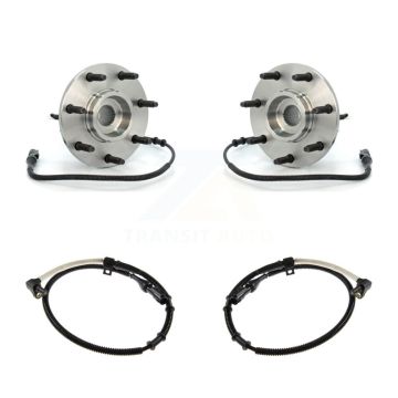 Front Wheel Hub Bearing Extra Sensor Kit For 99 Ford F-250 4WD with 4.6L/5.4L 4-Wheel ABS K7S-101976