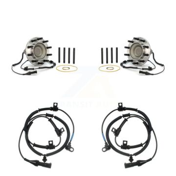 Front Wheel Hub Bearing And Extra ABS Sensor Kit For Ford F-550 Super Duty F-450 4 X 2 K7S-102006