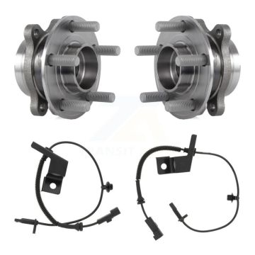 Front Wheel Hub Bearing And ABS Sensor Kit For 2018 Lincoln Continental with Harness K7S-102338
