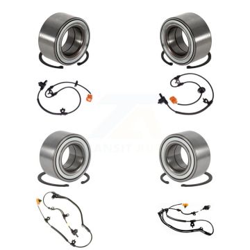 Front Rear Wheel Bearing Sensor Kit (8Pc) For 2006-2008 Honda Pilot 3.5L with 4-Wheel ABS K7S-102780