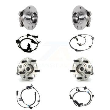Front Rear Wheel Hub Bearing And ABS Sensor Kit (8Pc) For Jeep Compass K7S-102817