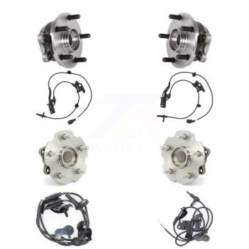 Front Rear Wheel Hub Bearing And Extra ABS Sensor Kit (8Pc) For Lexus NX200t NX300 NX300h K7S-102819